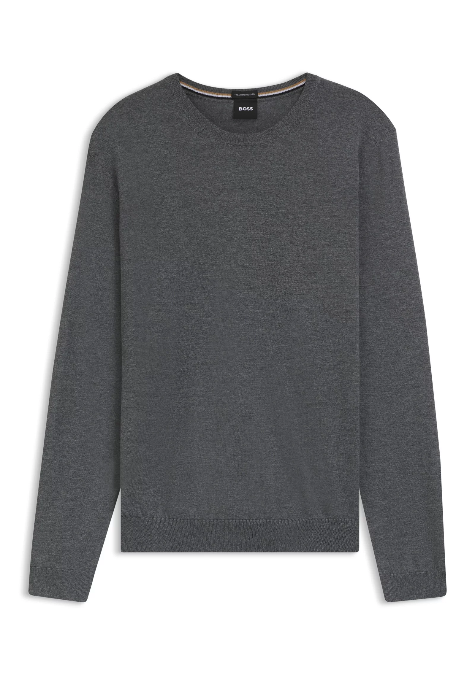 hbeu50468239_030_100 Slim-fit sweater in merino wool - Image 1
