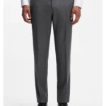 BOSS ONE Slim-fit trousers in virgin-wool serge