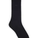 Regular-length socks in a mercerised-cotton blend