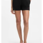 Logo-print shorts in stretch fabric