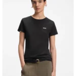 Cotton-jersey T-shirt with logo detail