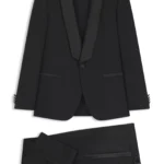 Slim-fit evening suit in stretch twill