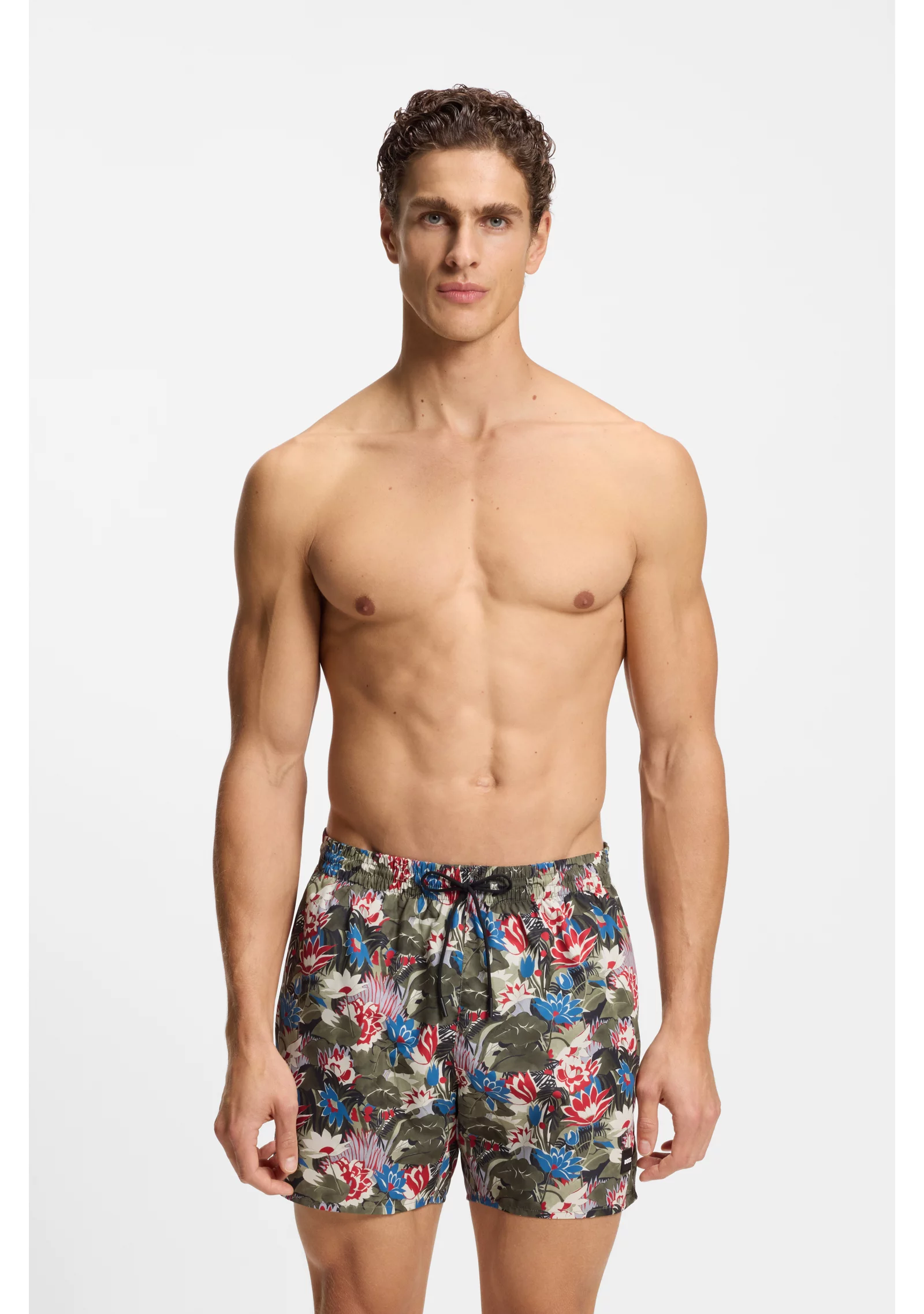 hbeu50508844_351_350 Swim shorts with all-over print - Image 1