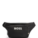 Structured belt bag with contrast logo