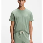 Logo-embroidered T-shirt in stretch cotton