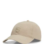 Cotton cap with embroidered Double B monogram