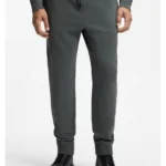 Cotton-terry tracksuit bottoms with logo detail