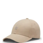Cotton-twill cap with stacked-logo lettering
