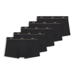 Five-pack of trunks in stretch cotton