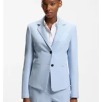 Slim-fit blazer in stretch material