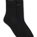 Two-pack of regular-length socks with lettuce cuff