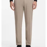 Slim-fit trousers in structured stretch cotton