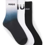 Three-pack of short socks with logos