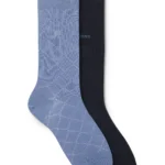 Two-pack of regular-length cotton-blend socks