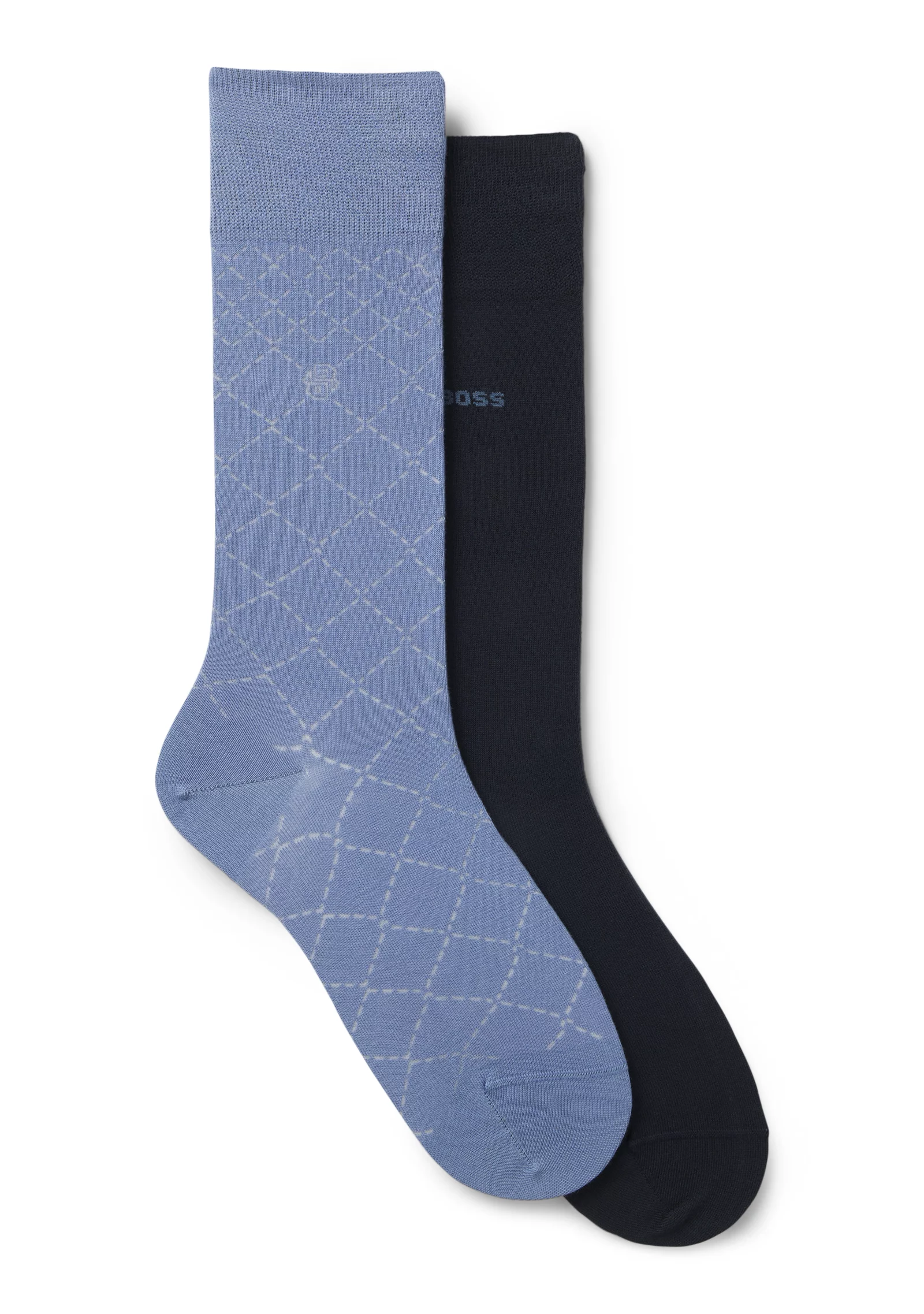 hbeu50554519_499_200 Two-pack of regular-length cotton-blend socks - Image 1