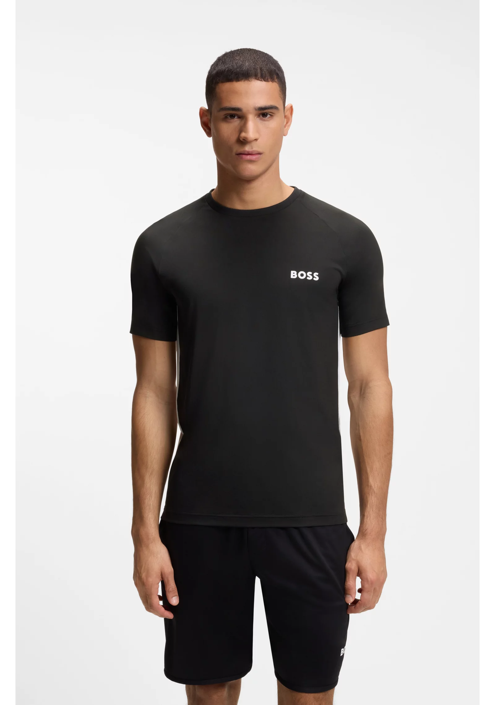 hbeu50554544_001_350 Slim-fit T-shirt in four-way stretch fabric - Image 1