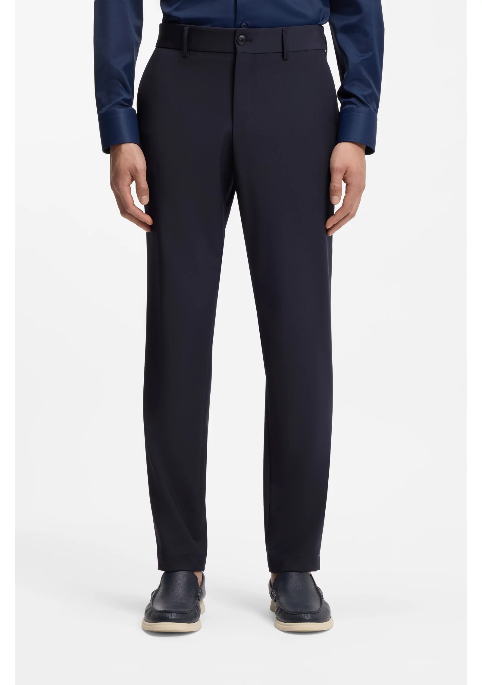 hbeu50556758_404_350 Slim-fit trousers in washable performance-stretch fabric - Image 1