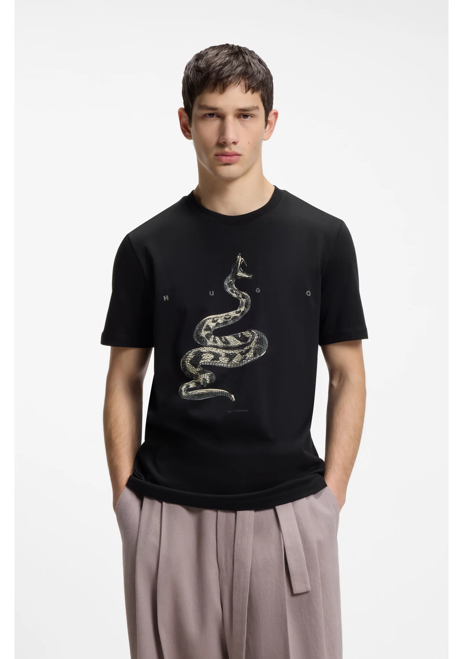 hbeu50557672_001_350 Cotton-jersey T-shirt with spaced-out logo - Image 1