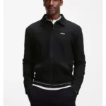 Cotton-blend sweatshirt with embroidered logo