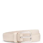 Italian-leather belt with pin buckle