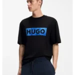 Cotton-jersey T-shirt with logo artwork