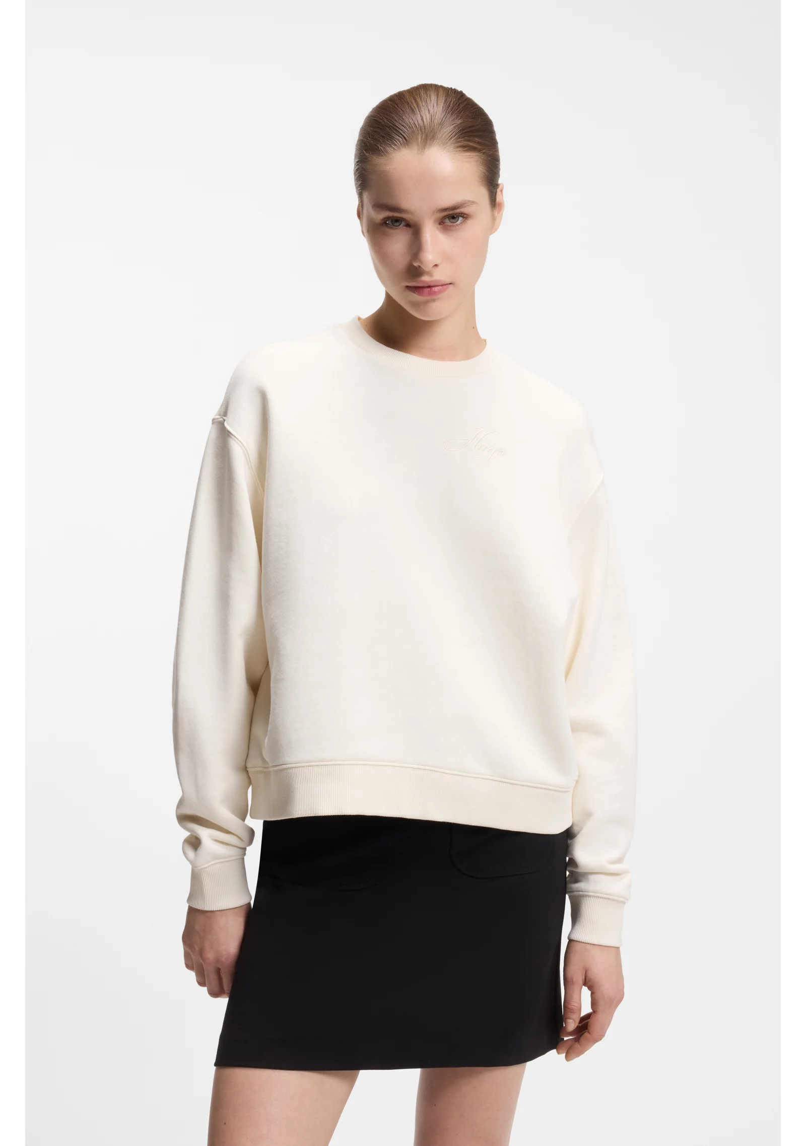 hbeu50561234_115_350 Cotton-terry sweatshirt with embroidered logo - Image 1