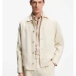 Relaxed-fit overshirt in Italian-made linen twill