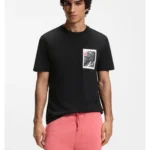 Cotton-jersey T-shirt with graphic print