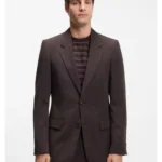 Relaxed-fit suit jacket in twill