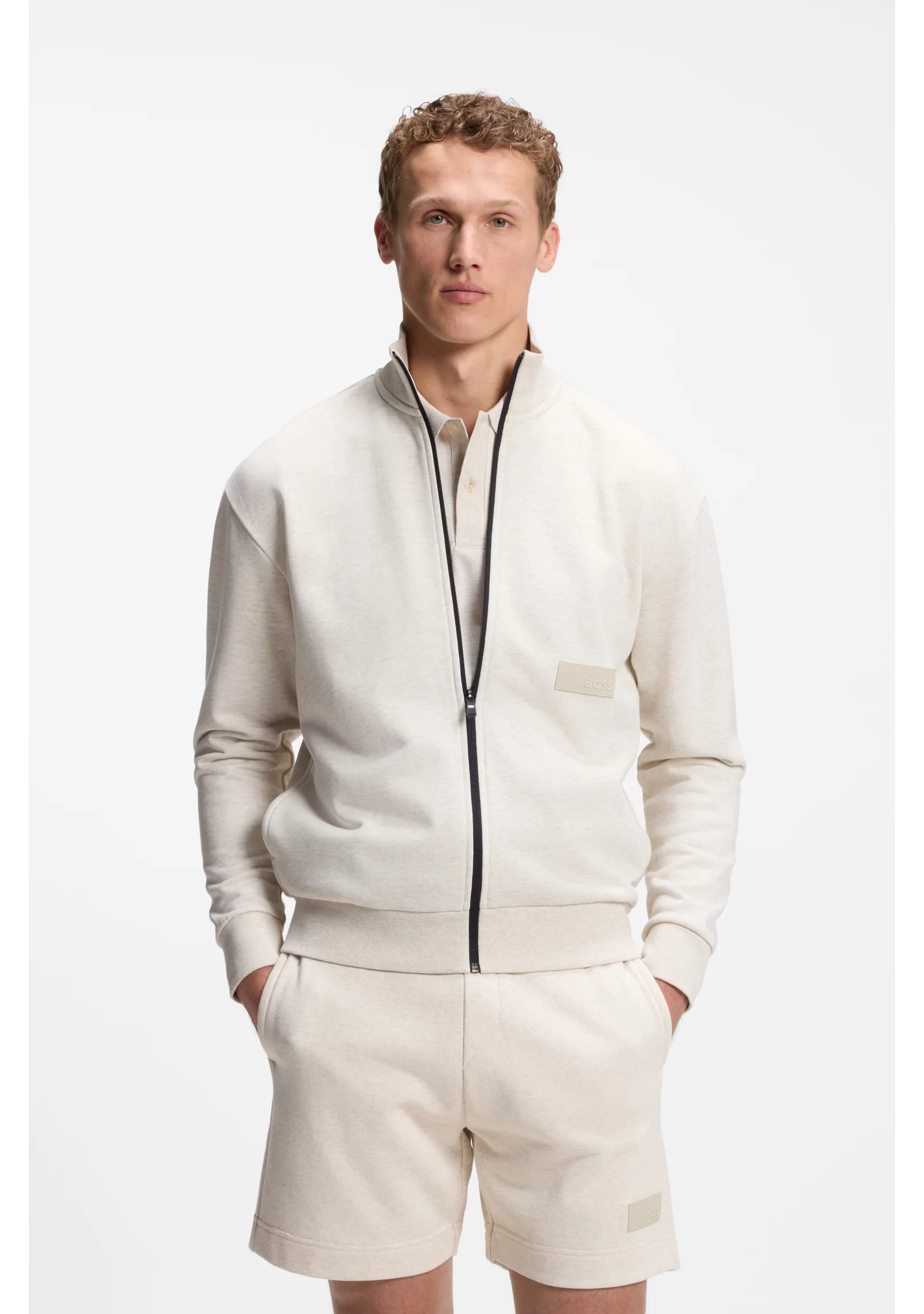 hbeu50564104_137_350 Relaxed-fit sweatshirt in premium French Terry - Image 1