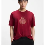 Year of the Horse Cotton-jersey T-shirt with logo artwork