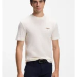 BOSS x ASTON MARTIN T-shirt in mercerised cotton jacquard