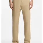 Straight-fit trousers in mercerised stretch cotton