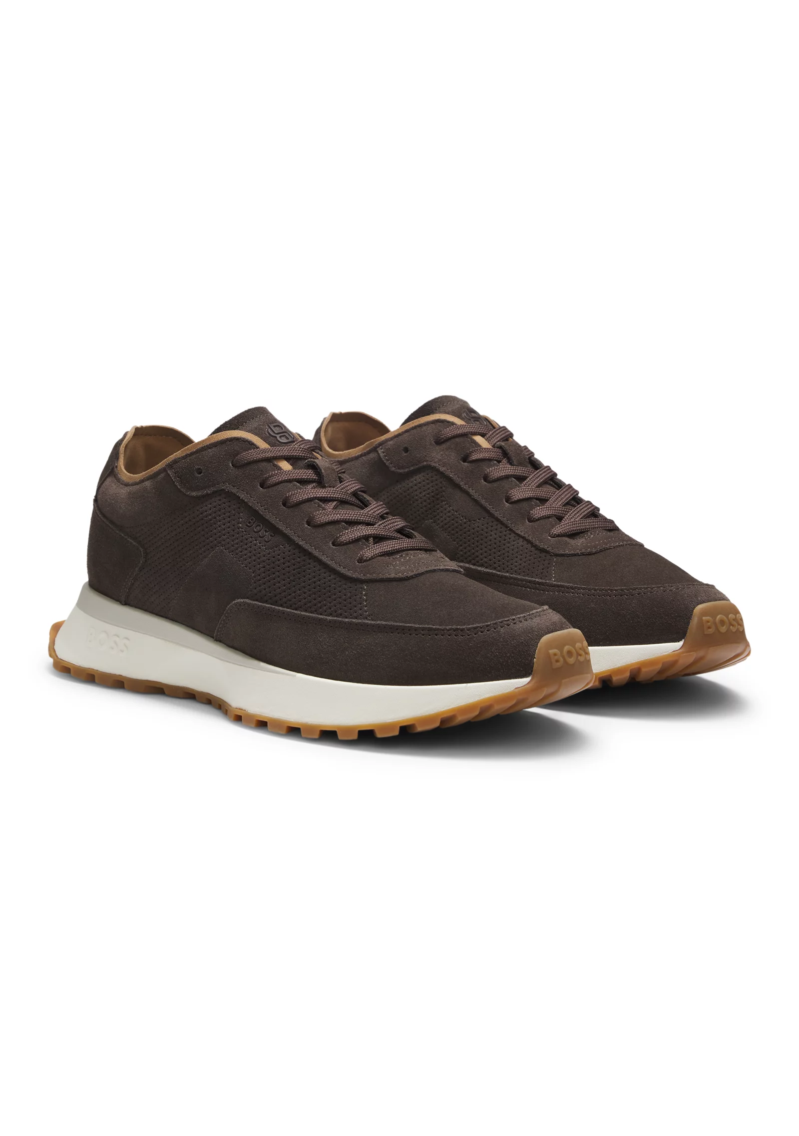 hbeu50567933_201_200 Suede trainers with perforations - Image 1