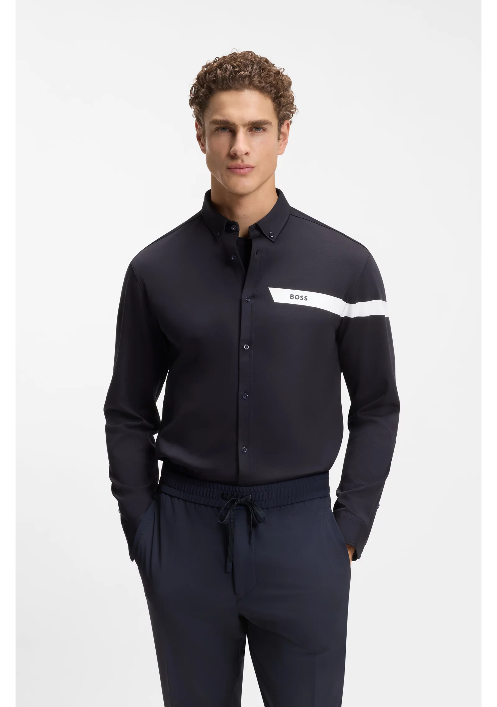 hbeu50568712_402_350 Regular-fit shirt in cotton jersey - Image 1