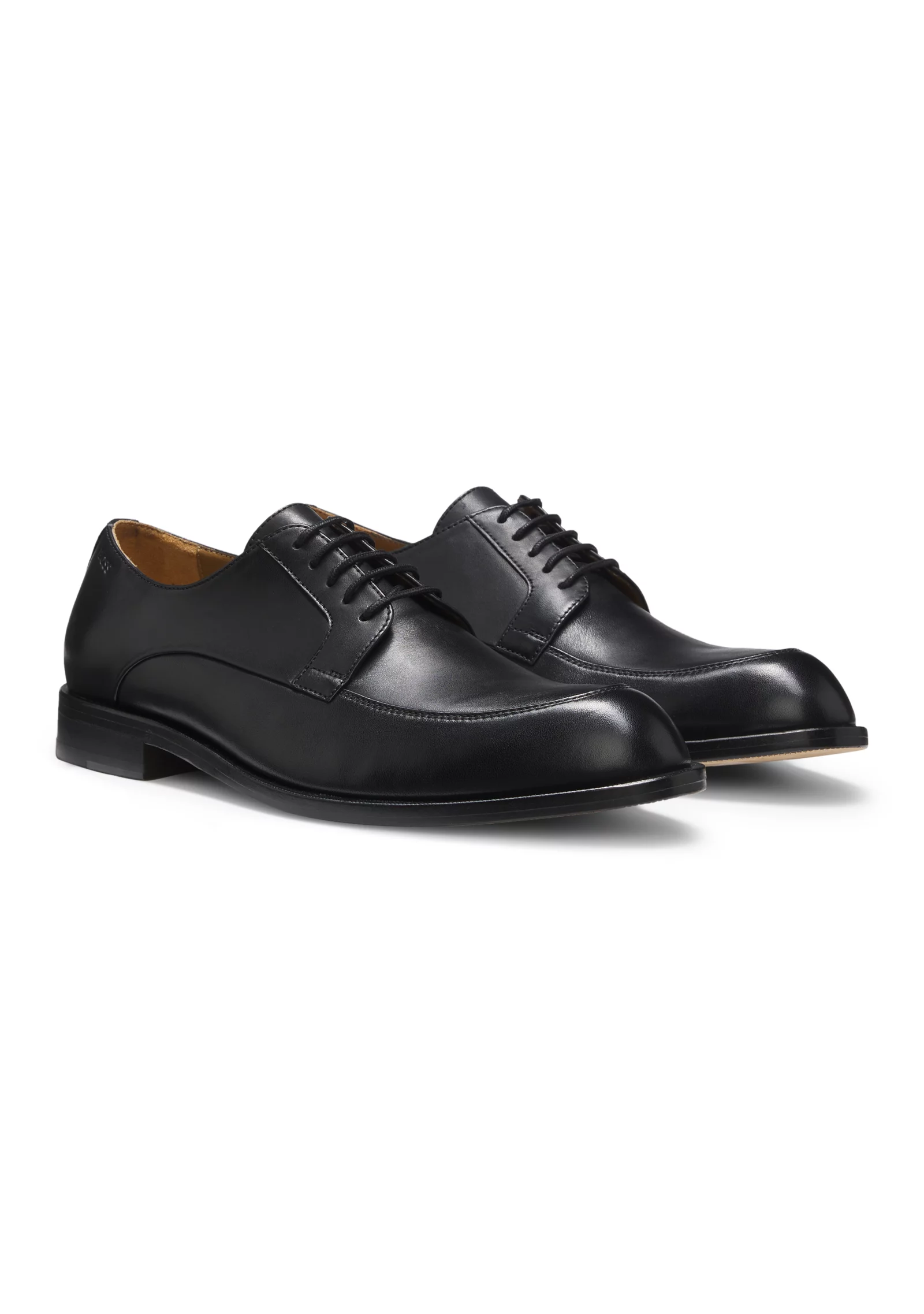 hbeu50568836_001_200 Leather Derby shoes with embossed logo - Image 1