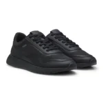 Mesh trainers with ribbed sole