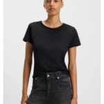 Slim-fit T-shirt in cotton with logo detail