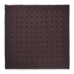 Modal scarf with stacked-logo jacquard