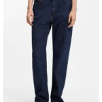 Blue salt-and-pepper jeans in comfort-stretch denim
