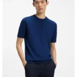Slim-fit knit T-shirt