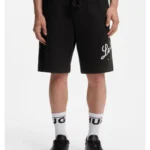 Cotton-terry shorts with logo artwork