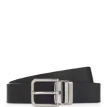Reversible Italian-leather business belt