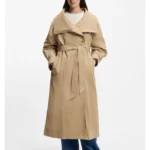 Water-repellent trench coat in an oversized fit