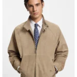 Regular-fit jacket in suede