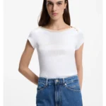 Stretch-cotton slim-fit T-shirt with ballet slogans