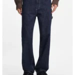 Baggy-fit jeans in dark-blue denim