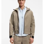 Water-repellent jacket with micro-waffle structure