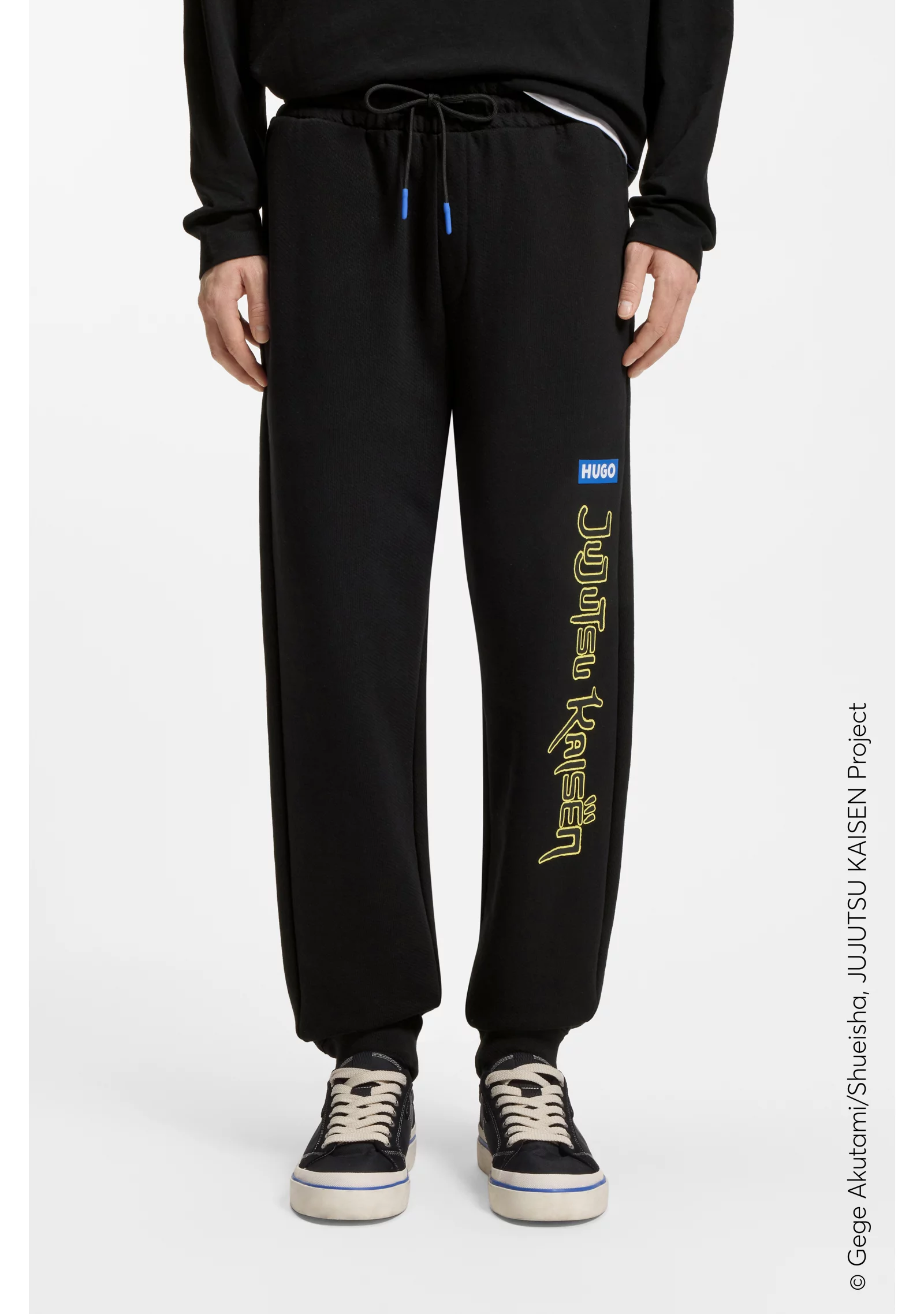 hbeu50554831_001_350 HUGO x Jujutsu Kaisen tracksuit bottoms in cotton terry - Image 1
