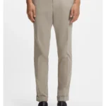 Slim-fit trousers in washable stretch cotton